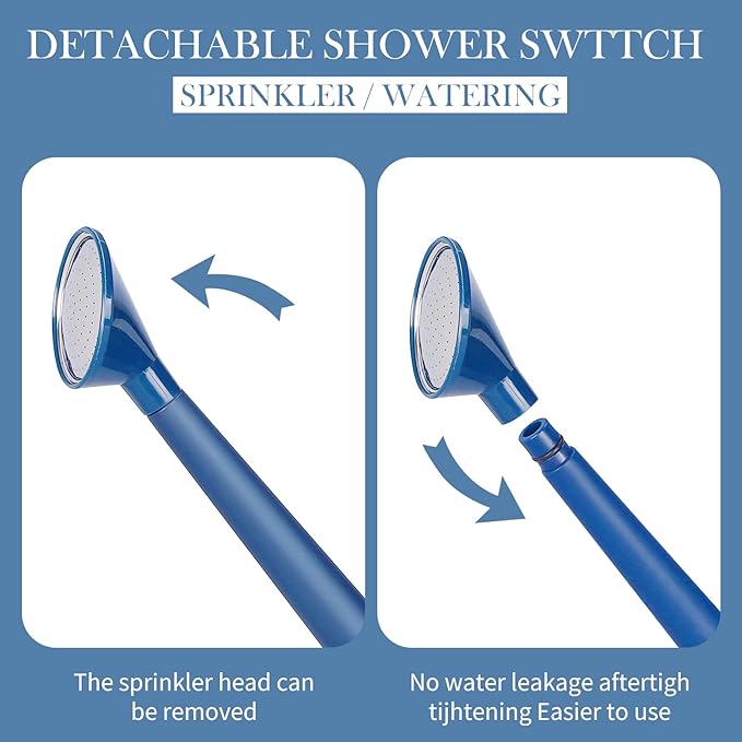 2 Gallon Watering Can for Indoor Plants, Garden Watering Cans for Outdoor Plant House Flower, Modern Plant Watering Can Large Long Spout with Sprinkler Head