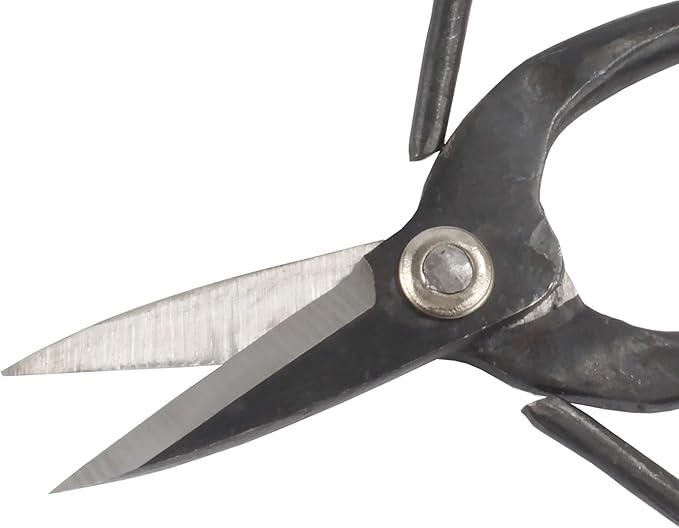 BambooMN Bonsai Basics Set - 7.2" Trimming Shears & 7" Heavy Duty Butterfly Shear - 3 Sets
