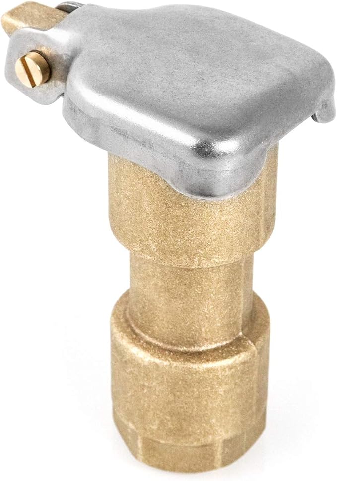 QWORK Quick Coupling Valve Key Set, 3/4-Inch Brass Quick Coupler Valves, Irrigation Tool with Quick Coupler Key for Yard