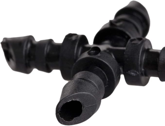 Mtsooning 50PCS Irrigation Cross Connectors for 4/7mm Hose,Barbed Tubing Fittings Kit 4-Way Coupling for Drip Sprinkler Garden Lawn Systems Systems
