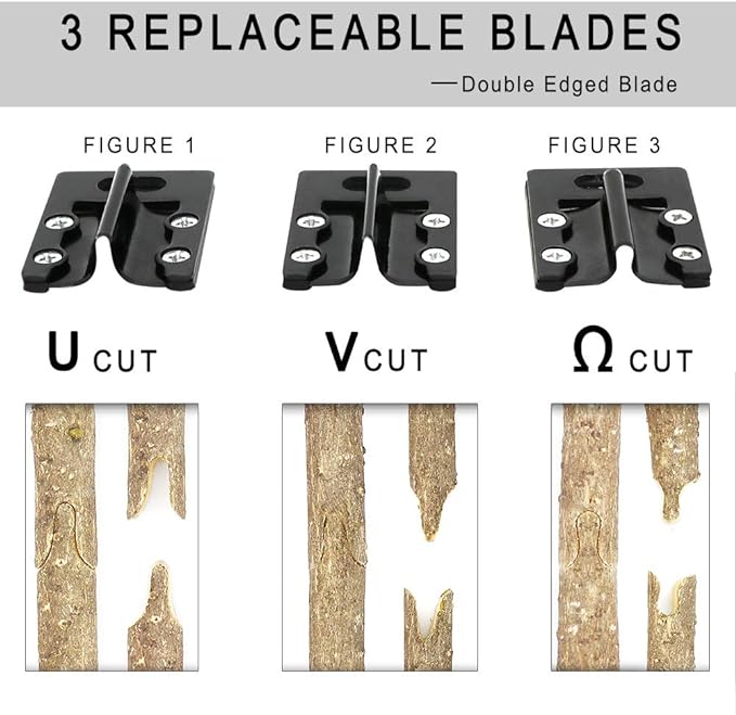 Garden Grafting Tool Kits, ZALALOVA 2 in 1 Pruning Tools Including Grafting Knife Replacement Blades Grafting Tapes Rubber Bands and Labels for Plant Branch Vine Fruit Tree Cutting