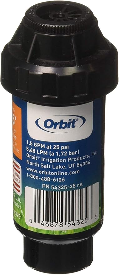 Orbit 54325 Half Circle Spray Pattern Spring Loaded Pop-Up Heads