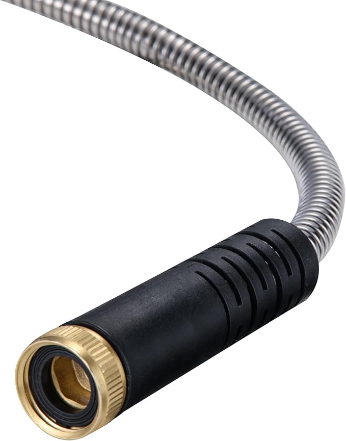 Water Hoses 12 feet – 3/4'' Fittings, Flexible Garden Hoses for Garden Watering, Outdoor Cleaning, House Cleaning, Car Washing, Swimming Pool, Camping, Agricultural Irrigation, Dog Bathing