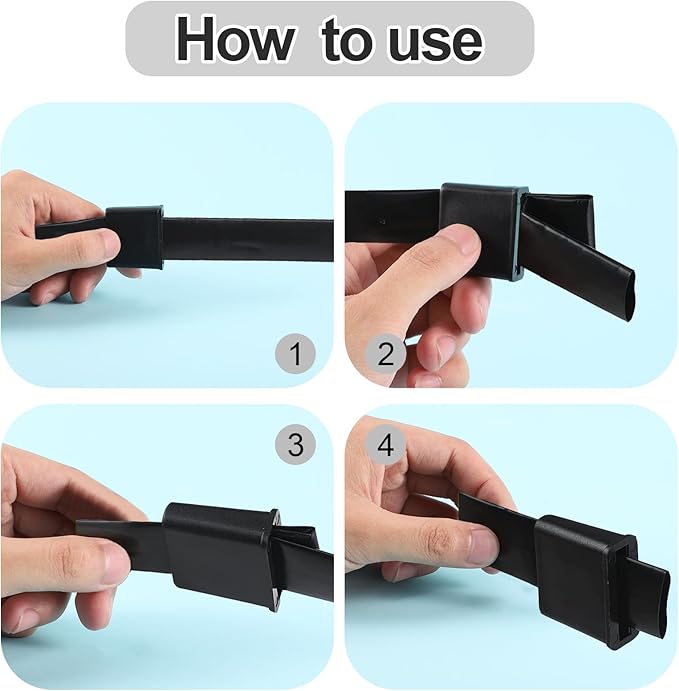 TOYMIS 25pcs Folding Drip Tape Row Ends, Drip Tape End Folding for 5/8inch Dripless Drip Tape Kit Suitable for Drip Irrigation Systems and Landscaping Irrigation