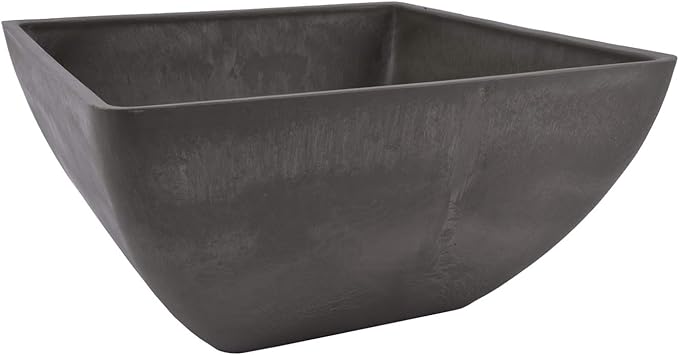 Arcadia Garden Products PSW FBD30DC Simplicity Square, 12 by 12 by 6-Inch, Dark Charcoal