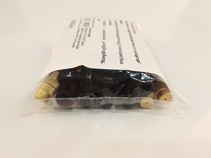 Kalolary Irrigation Nozzle Adjustable Copper Atomizing Nozzle Connect 4/7 Hose Tube Micro Nozzle Drip Irrigation Sprayer Garden Cooling Irrigation Equipment with 3-Way Drip Irrigation Connector