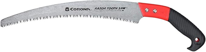 Corona Tools 13-Inch RazorTOOTH Pruning Saw | Tree Saw Designed for Single-Hand Use | Curved Blade Hand Saw | Cuts Branches up to 7" in Diameter | RS 7120