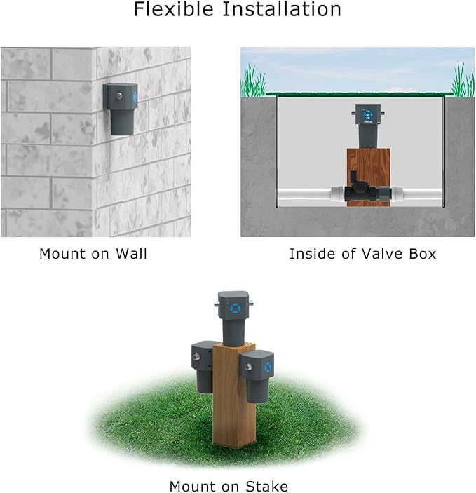 LinkTap ValveLinker & Gateway, Battery Powered Smart Sprinkler/Irrigation Controller, Automatic Rain Skip, Better Range Than WiFi, Compatible with LinkTap Wireless Water Timer, Alexa, IP66 (1-Zone)