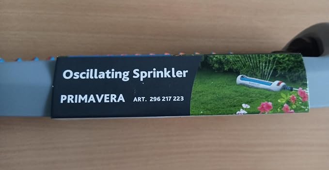 GRÜNTEK Oscillation Sprinkler Primavera up to 3617 ft² Irrigation Area, Blasting Width Up to 69x49ft., Oscillating Sprinkler for Lawn, Plants, Garden