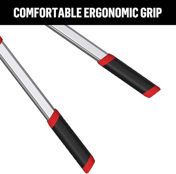 GARTOL Heavy-Duty Extendable Anvil Lopper 28~41" Telescopic Steel Tree Branch Cutter, Long Reach Tree Trimmer, Designed for Dry Wood, Double Ratcheting Mechanism, 6 Position Stops, Cuts Up 2''