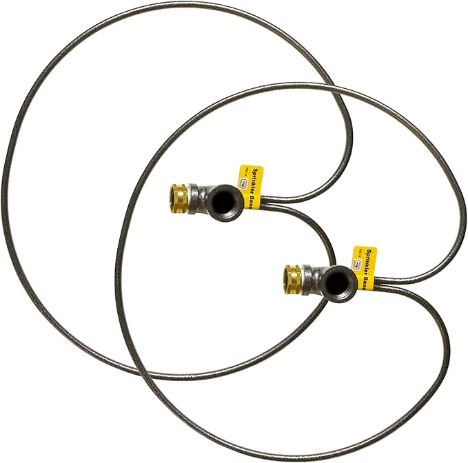 Yard Butler IRB-14 3/4-Inch Lawn Sprinkler Stand, Adjustable Metal Ring Base Sprinklers for Yard, Easy Base Stand for Garden Sprinklers for Large Areas - 2 Pack