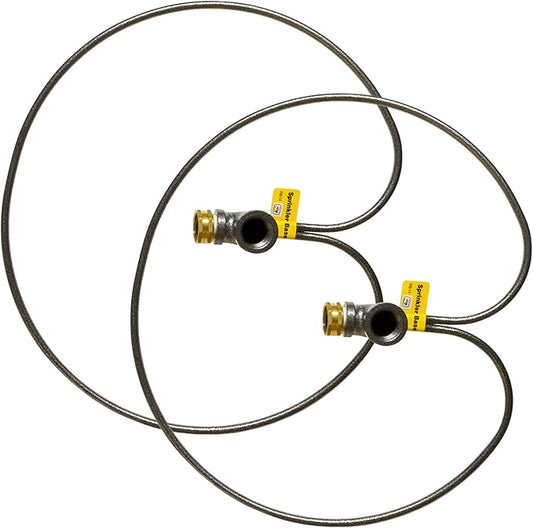 Yard Butler IRB-14 3/4-Inch Lawn Sprinkler Stand, Adjustable Metal Ring Base Sprinklers for Yard, Easy Base Stand for Garden Sprinklers for Large Areas - 2 Pack