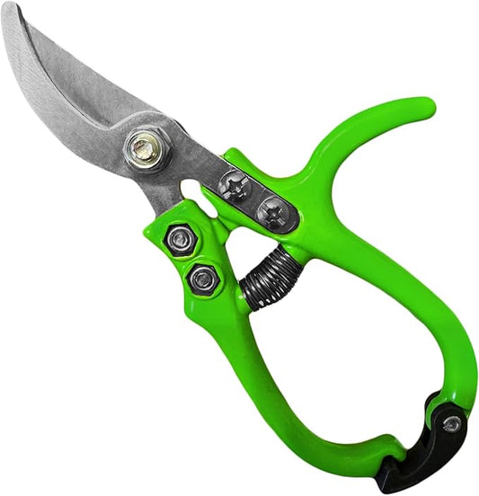 GARDEN GURU Ergonomic Garden Snips Clippers - Professional Hand Pruner Pruning Shear Scissors with Comfort Grip Handles for Gardening Trimming and Yard Work – High Carbon Steel