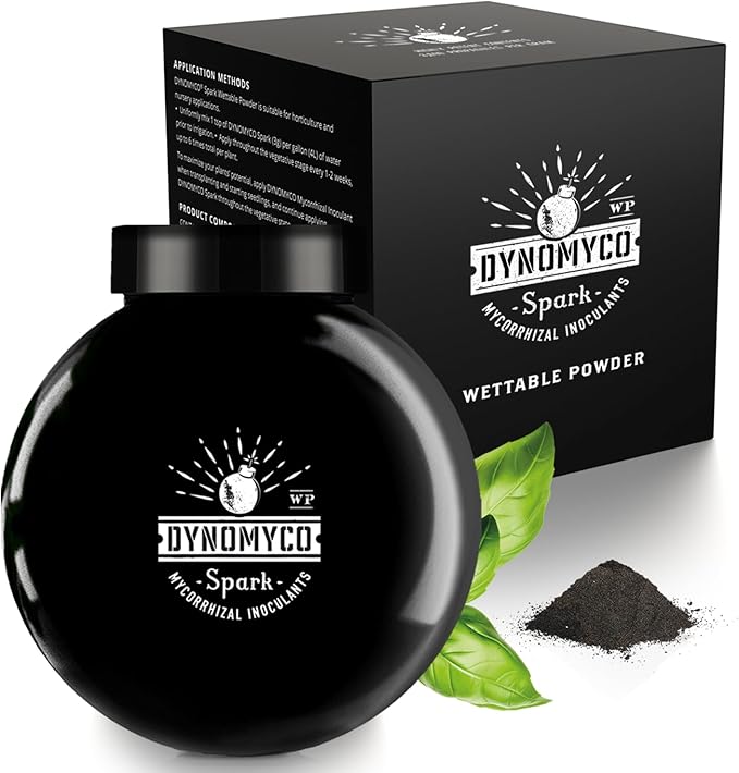 DYNOMYCO Spark 3 in 1 Mycorrhizal Inoculant Root Enhancer Powder for Plants – Root Stimulator for Plants Increases Access to Macro and Micro Nutrients (6 Oz/Up to 38 Plants)