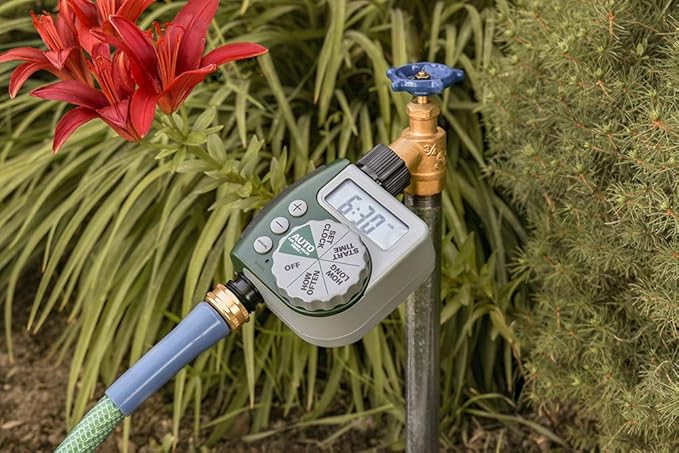 Orbit 61014 Garden Box Drip Irrigation Drip Watering Kit with 1-Outlet Digital Hose Faucet Sprinkler Timer