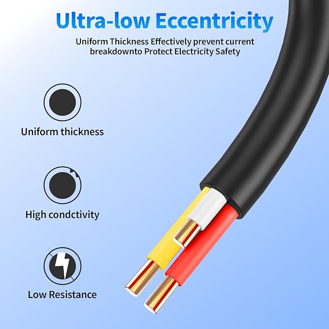 18/3 Solid Sprinkler System Wire 50ft, 18 Gauge Irrigation Wires PVC Jacket Sprinkler Cable for Underground Irrigation Valves Field Central Control System