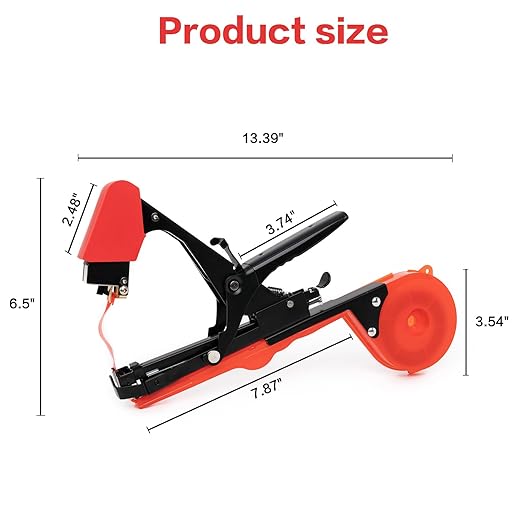 Plant Tying Machine, Vine Tying Tool, Plant Tape Gun with 21 Rolls Tape, Spare Blades and 10000 PCS Staples, Gardening Tape Tool for Climbing Plants,Grapes and Vegetables Flowers