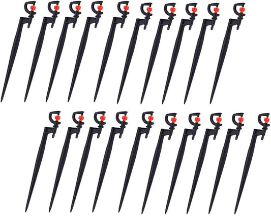 Watering Sprayer, G Type Degree Drip Irrigation Sprinkler Heads Adjustable 360 Drippers Sprinklers Garden System Accessory for Lawn Rotation Spray Nozzle Gardening Micro Sprayers Head