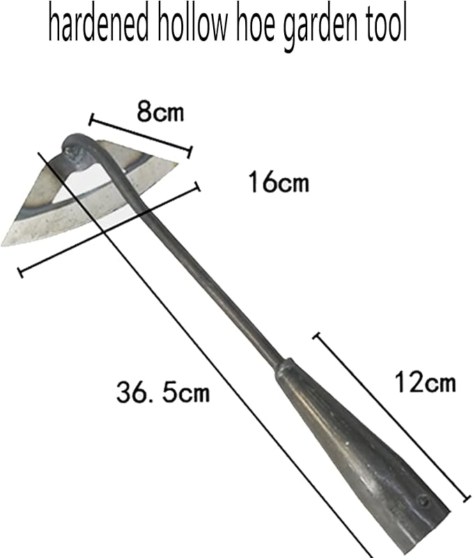 All-Steel Hardened Hollow Hoe,Garden Hoes for Weeding,Hollow Hoe for Gardening,Hoe Garden Tool,Garden Hoe for Backyard Weeding, Loosening, Farm Planting 2