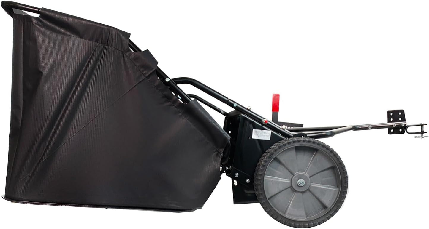 Brinly 42" Tow-Behind Lawn Sweeper in Hammered Finish with High-Velocity Brushes