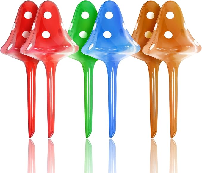 Plant Self Watering Globes Bulbs Planter Insert Automatic Plastic Watering Devices Plant Waterer Spikes for Indoor Outdoor,Self Irrigation System Lasts for 3-4 Weeks