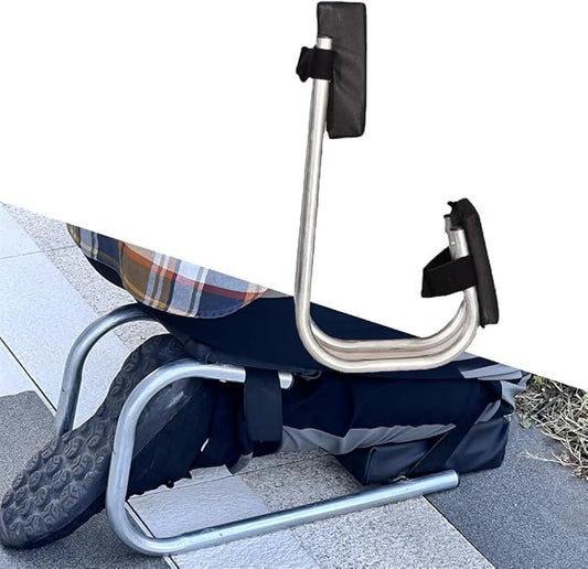 New Knee Seat for Gardening, Protecting Knees, Labor-Saving Tools for Farm Work, Strap on Kneeling Device for Garden (Silver)