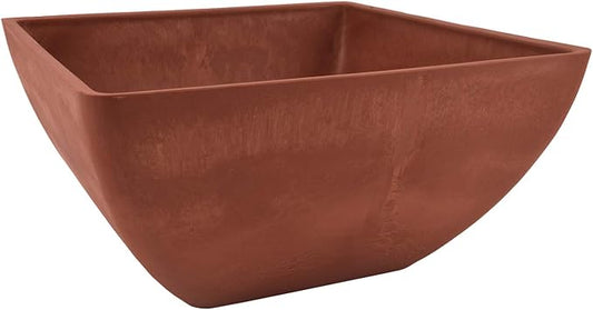 Arcadia Garden Products PSW FBD30TC Simplicity Square Terra Cotta Color