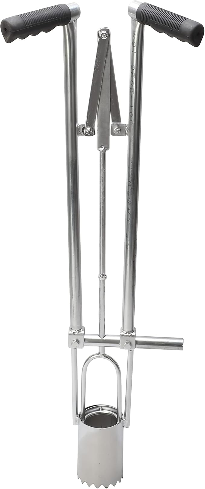 AIWFL Seedling Transplanter Long Handled Bulb Planter, Stainless Steel Manual Plant Transplanter Weeder Sod Plugger Flower Planting Garden Tool