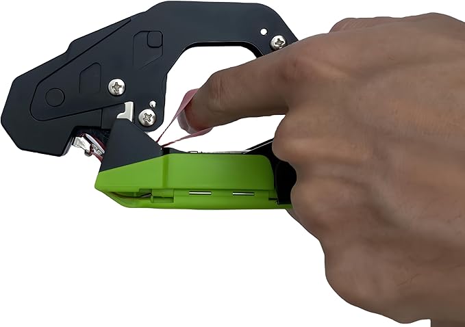 Plant Tying Machine Set Vine Tying Machine for Climbing Plants, Tomato, Tomatoes, Vining Vegetables, Flower Planting,Cucumber, 10000pcs Staples 20 Rolls (Green)