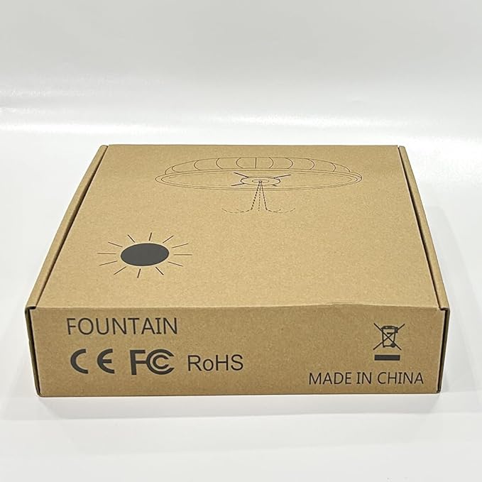 SZMP Solar Fountain Upgrade, 3.5W Solar Powered Bird Bath Fountains with Flower, Outdoor Water Feature Solar Pump with 7-in-1 Nozzles, 4 Fixed Pipes for Humingbirds, Garden, Pool, Pond, and Fish Tank