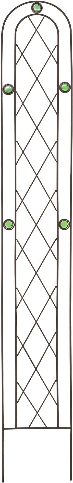 Arcadia Garden Products TR03 Arched Garden Trellis 6' x 10", Black