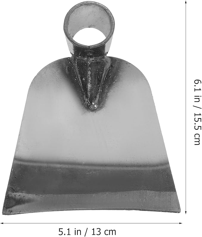 POPETPOP Hand Hoe Head Replacement - Stainless Steel Garden Hoe Head, Handheld Round Eye Hoes, Gardening Tool for Agriculture Digging Loosening