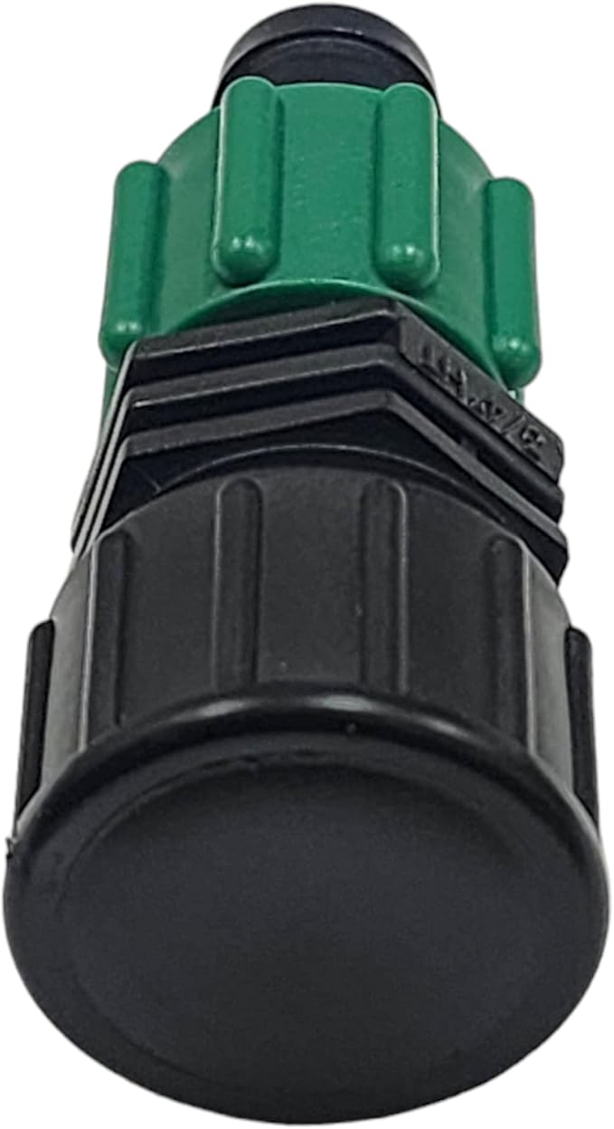 USA MADE - 5 PACK Premium Drip Tape Irrigation Tubing End Cap (5/8" - 1/2" or .625" - .645") Universal Perma-Loc Connector Barbed Locking Fitting - Fits All Brands 16mm Drip Tape AG Tubing