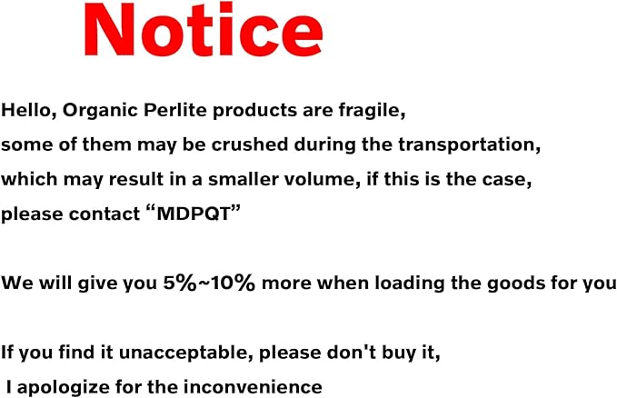 5 QT Professional Grade Horticultural Organic Perlite (5 QT, Perlite)