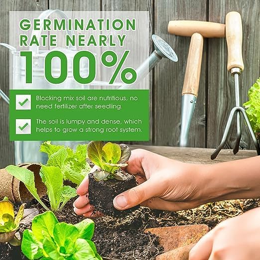 Soil Blocker, 4 Cell Hand Held Soil Blocker Come, 2 Inch Molds Soil Blocking Tool for Seeding, Germination,Grow Seedling，Stainless Steel Material