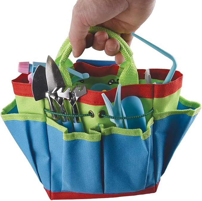 CFH-Allez 21 Pieces Succulent Plants Tools,Gardening Succulent Transplanting Hand Tool +Succulent Garden Pad Miniature Planting Collapsible Waterproof Planter Gardening Mat+Garden Bucket Bag (Blue)