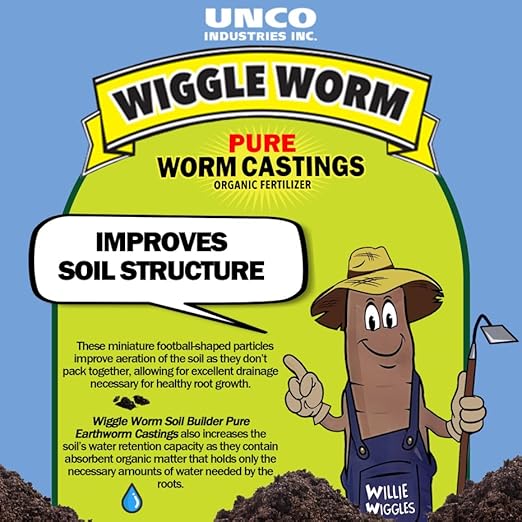 100% Pure Organic Worm Castings Fertilizer, 4.5-Pounds (2 Pack) - Improves Soil Fertility and Aeration for Houseplants, Vegetables, Gardens, and More – OMRI-Listed and Mineral-Dense