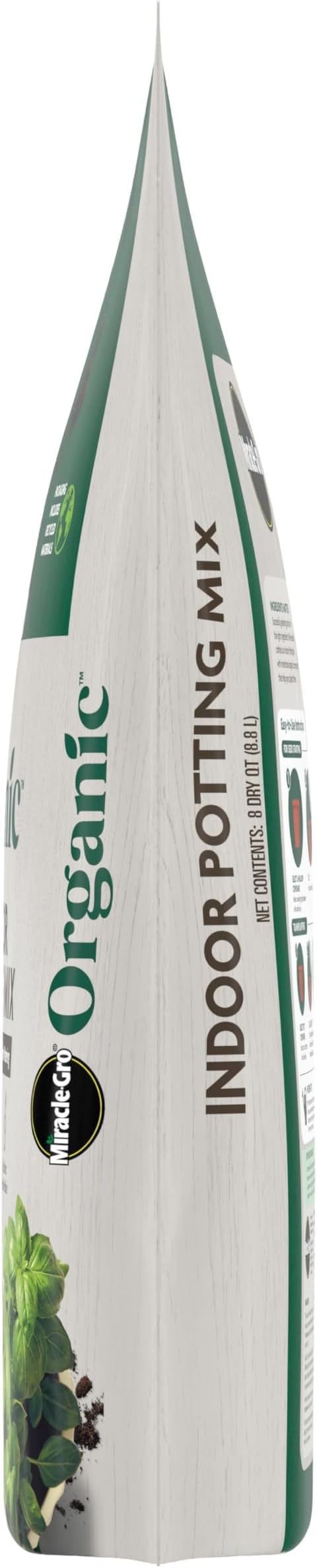 Miracle-Gro Organic Indoor Potting Mix, Protects Against Over and Under Watering, for Indoor Container Plants, Houseplants and Starter Plants, OMRI Listed, 8 qt.