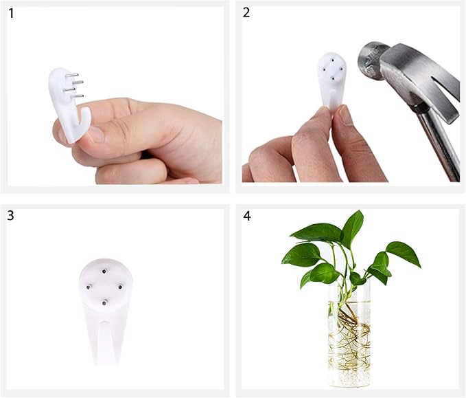 Kingbuy Glass Planter Terrarium Plant Propagation Station Wall Hanging for Home Office Decor, Medium Cylinder, 2 Pack