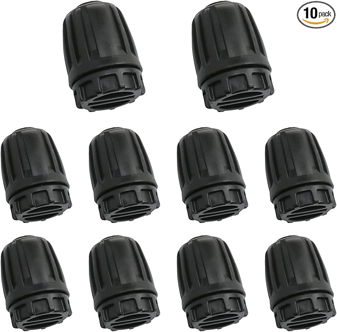 1/2 Inch Irrigation Fittings End Plug for (1/2" Inner Diameter x0.6-0.63" Outer Diameter) Drip Irrigation Connector Barbed Locked End Plug Connector 1/2 Inch Irrigation Fittings 10PCS
