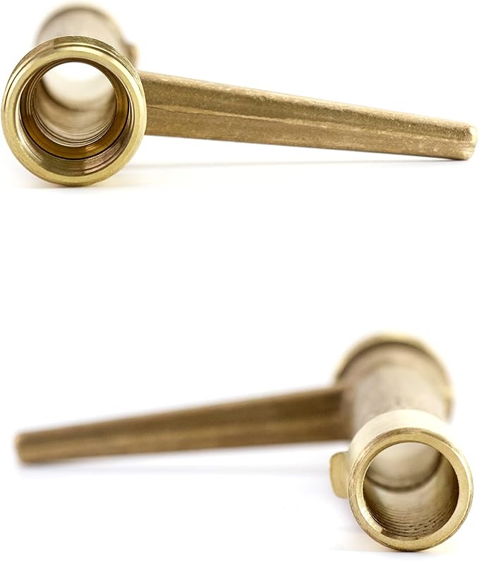 QWORK Quick Coupling Valve Key, 3/4 Inch Brass Irrigation Tool Sprinkler Key for Agricultural, Yard, Garden