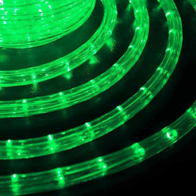 150ft LED Rope Lights Outdoor, 1080 LED Connectable and Flexible Tube Lights with 8 Modes, Waterproof LED Rope Lighting for Garden, Patio, Pool, Bedroom, Party, Indoor Outdoor Christmas Decor (Green)