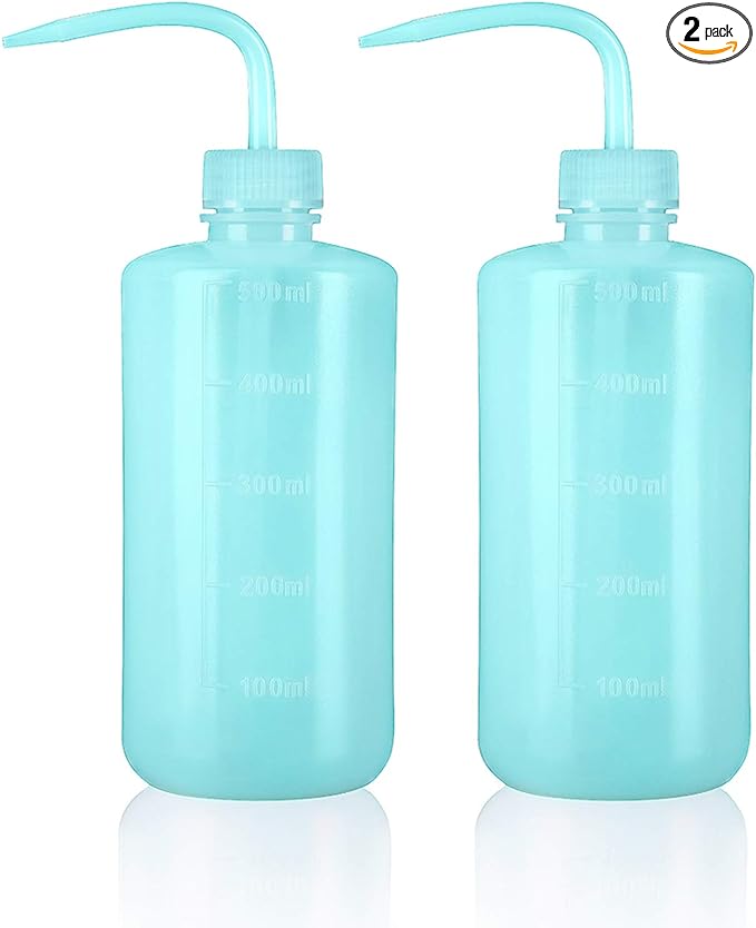 Oubest Squeeze Bottles Succulent Watering Bottle 500ml Blue Water Squirt Irrigation Bottle Squeeze Sprinkling Can Plastic Wash Plant Bottle 2pc