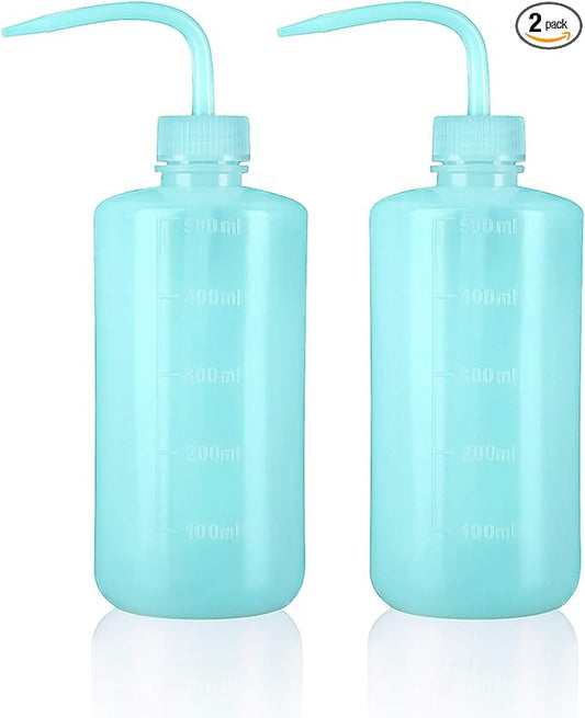 Oubest Squeeze Bottles Succulent Watering Bottle 500ml Blue Water Squirt Irrigation Bottle Squeeze Sprinkling Can Plastic Wash Plant Bottle 2pc
