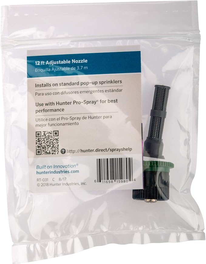 Hunter Industries 12A Hunter, 12' Adjustable Irrigation Spray Nozzle, Green (Pack of 2)