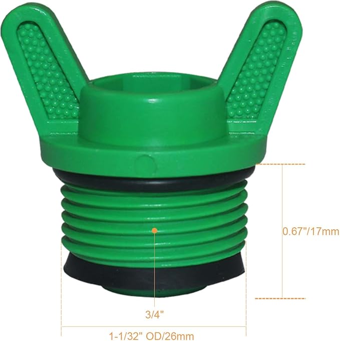 10 Pieces PT Male Thread PPR Pipe Plug Garden Irrigation Tubing Stopper Drain Plugs Caps for Garden Lawn Irrigation Watering Equipment (3/4 inch)