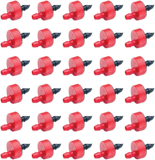 Rain Bird SW20-30PS Drip Irrigation Spot Watering Dripper/Emitter, 2 Gallon Per Hour, 30-Pack,Red/Black