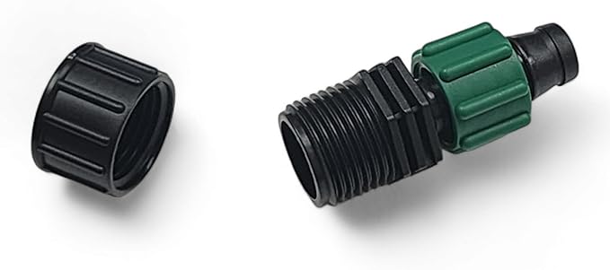 USA MADE - 5 PACK Premium Drip Tape Irrigation Tubing End Cap (5/8" - 1/2" or .625" - .645") Universal Perma-Loc Connector Barbed Locking Fitting - Fits All Brands 16mm Drip Tape AG Tubing