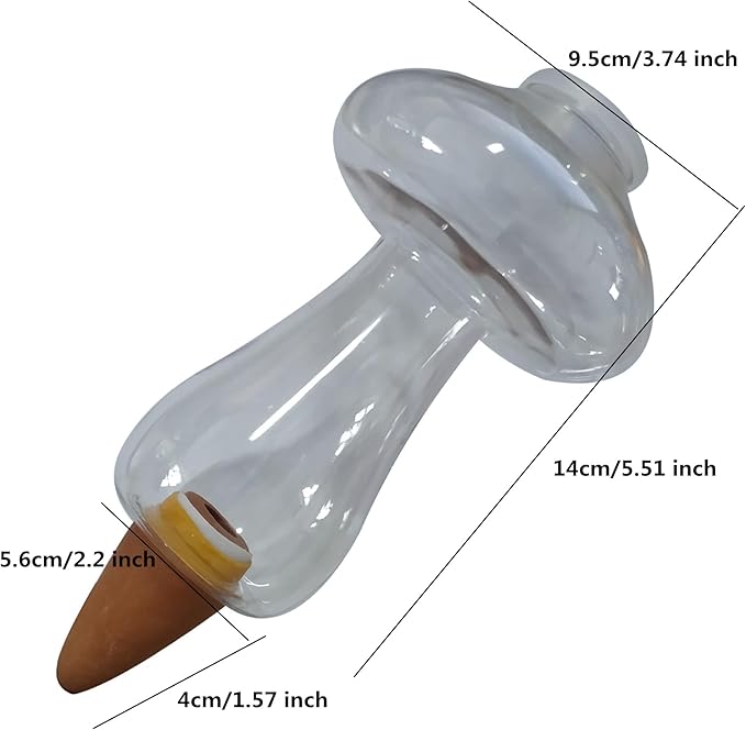 Mushroom Shape Self Watering Spikes, Plant Watering Bulbs Drip Irrigation System Devices for Indoor and Outdoor Plants