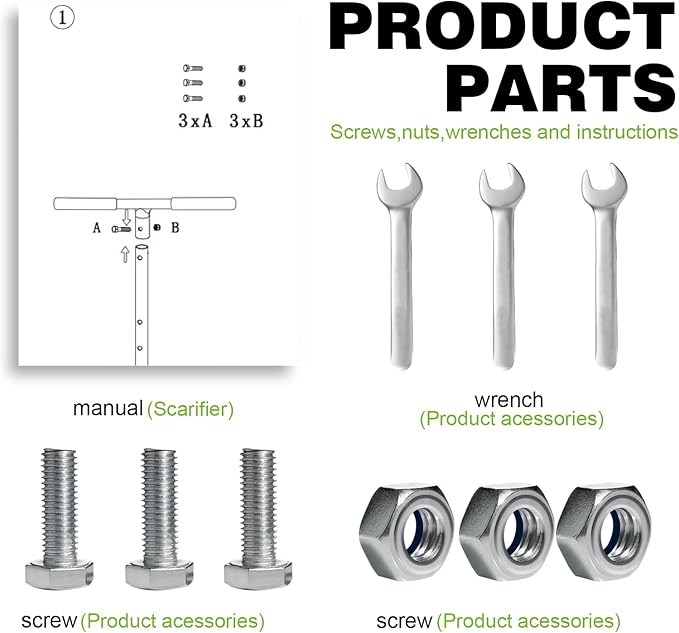 Manual Twist Tiller, Height Adjustable Hand Tiller, Heavy Duty Garden Claw Cultivator with Long Handle - Soil Ripper,Lawn Aerator,Soli Lossener,Areator Loosen,Rototiller,Weeder for Flower Box…